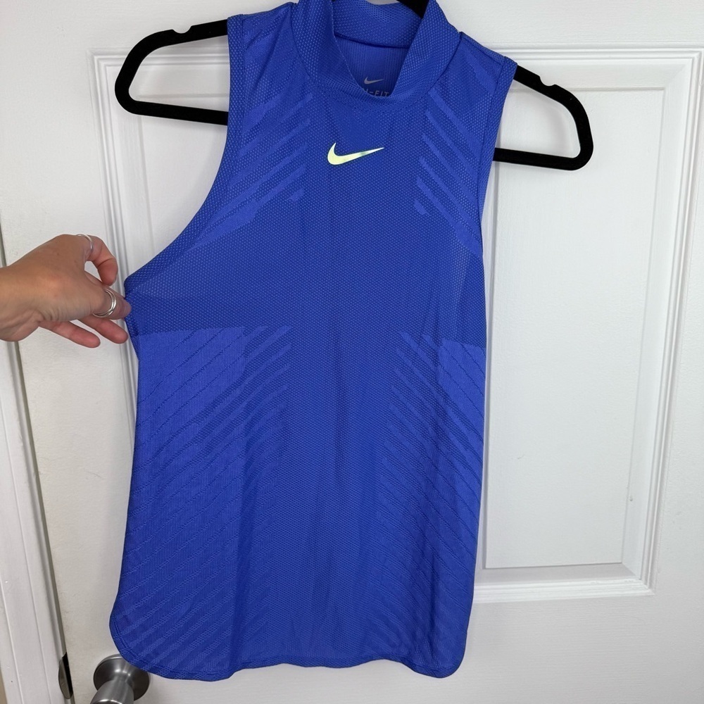 Nike Dri-FIT Royal Blue High Neck Tank